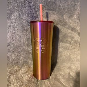 Starbucks Pink & Orange Ombré Stainless Steel Tumbler